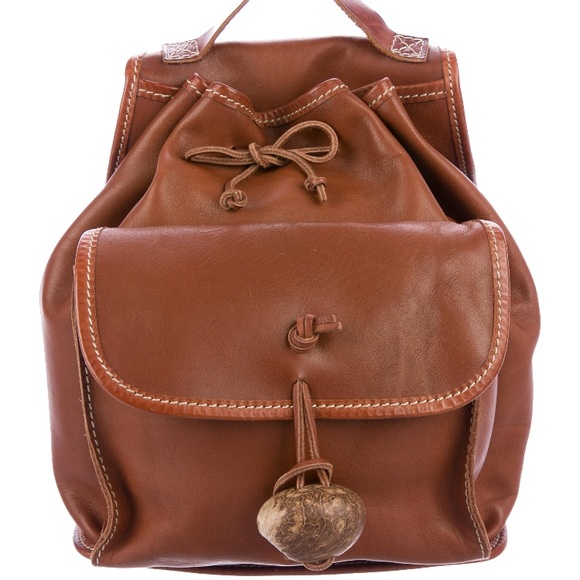 Moschino Handbags - Moschino leather drawstring mini backpack bag